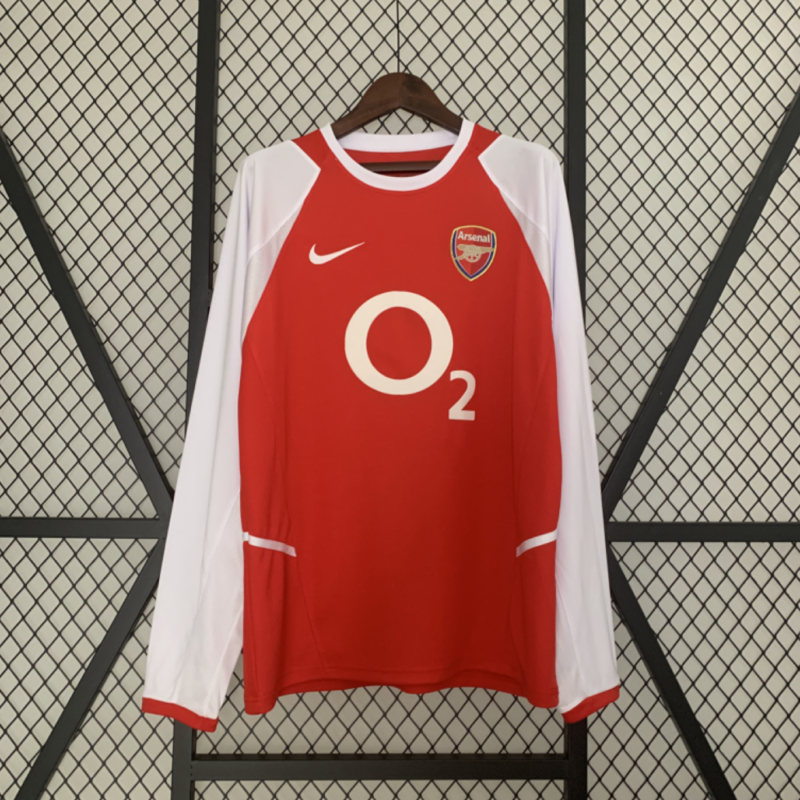 Retro Long Sleeve Arsenal 02/04 Home Kit